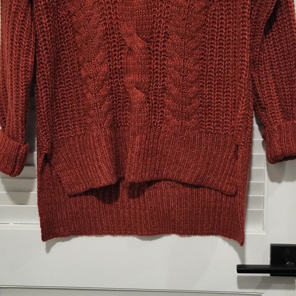 Universal Thread Vibrant Burnt Orange/Red Cowl Ne… - image 6